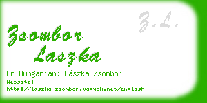 zsombor laszka business card